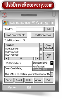 Pocket PC to Mobile SMS Software