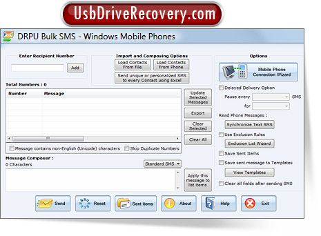 Bulk SMS Software for Windows Phone