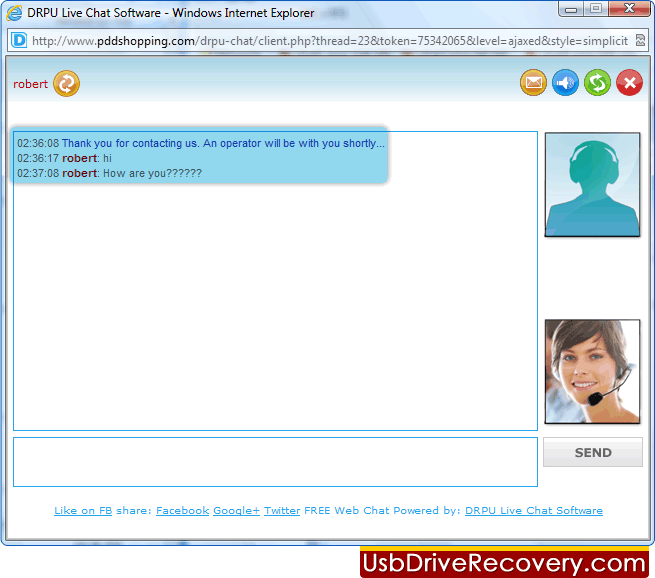 Logiciel de chat en direct