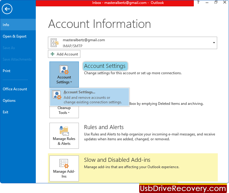  Ανάκτηση κωδικού πρόσβασης του Outlook Express