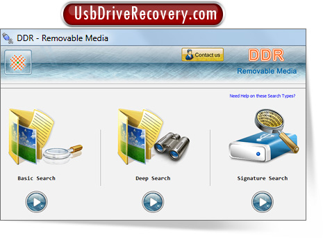Removable Media Data Recovery Software Screenshot