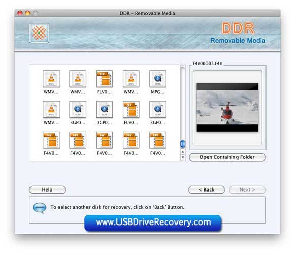 Screenshot of Disk Restore Mac