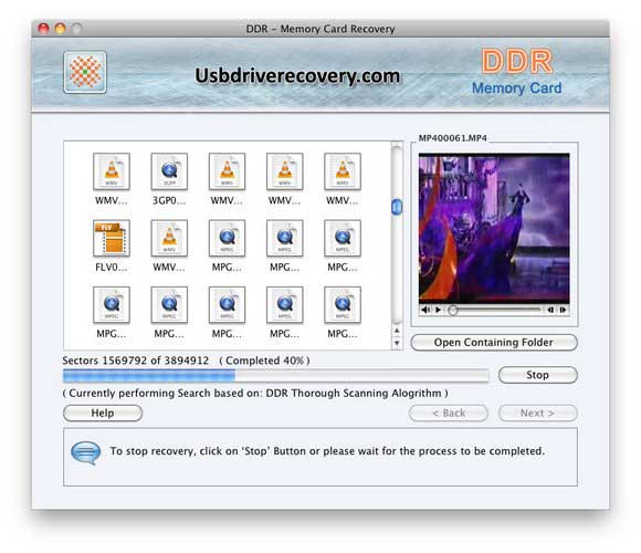 Screenshot of Mac Disk Restore