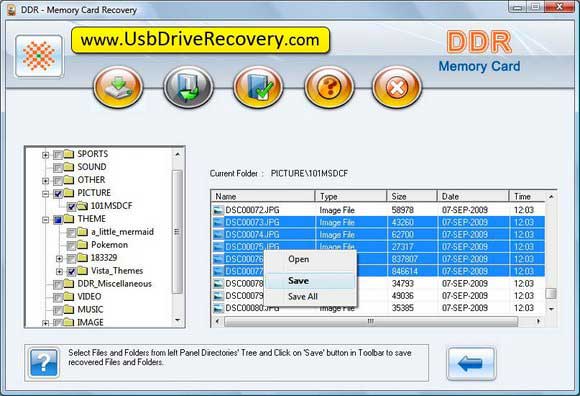 Screenshot of SD Card Recovery