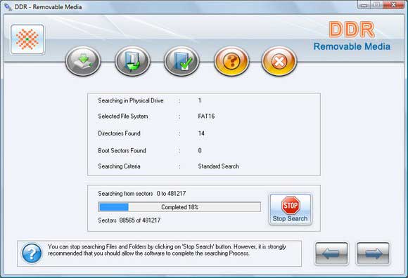 Screenshot of USB Media Files Recovery Software 4.0.1.6
