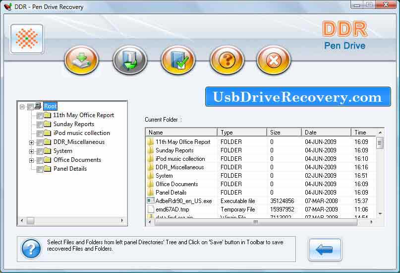 Screenshot of Flash Drive Recovery