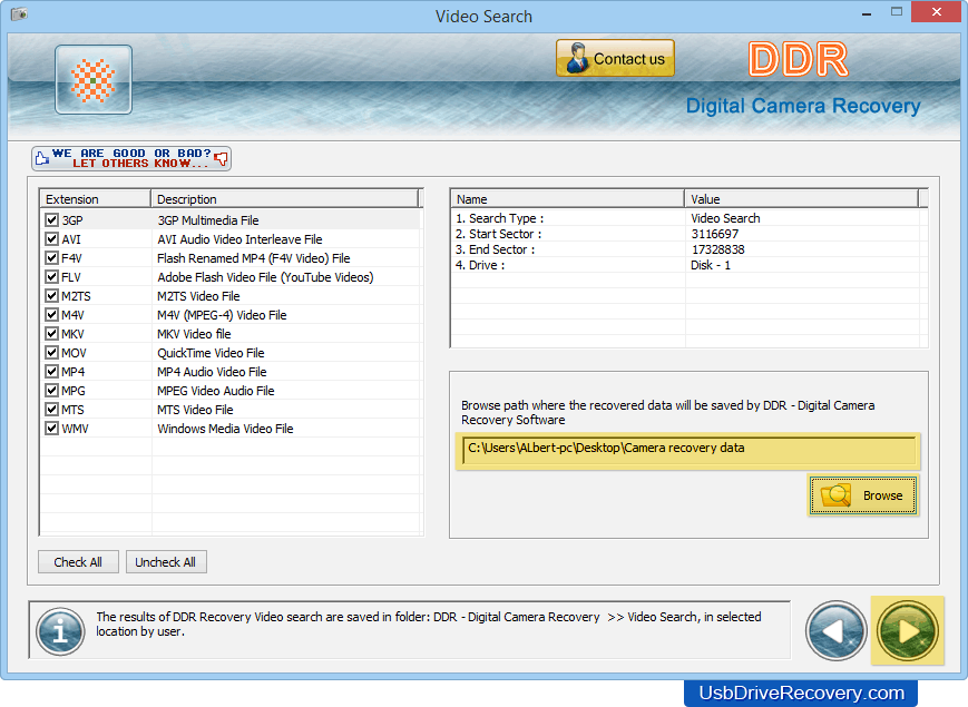 Software de recuperación de datos de cámara digital