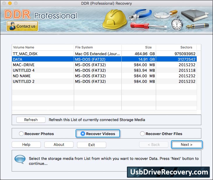Mac DDR Recovery Software - Professional