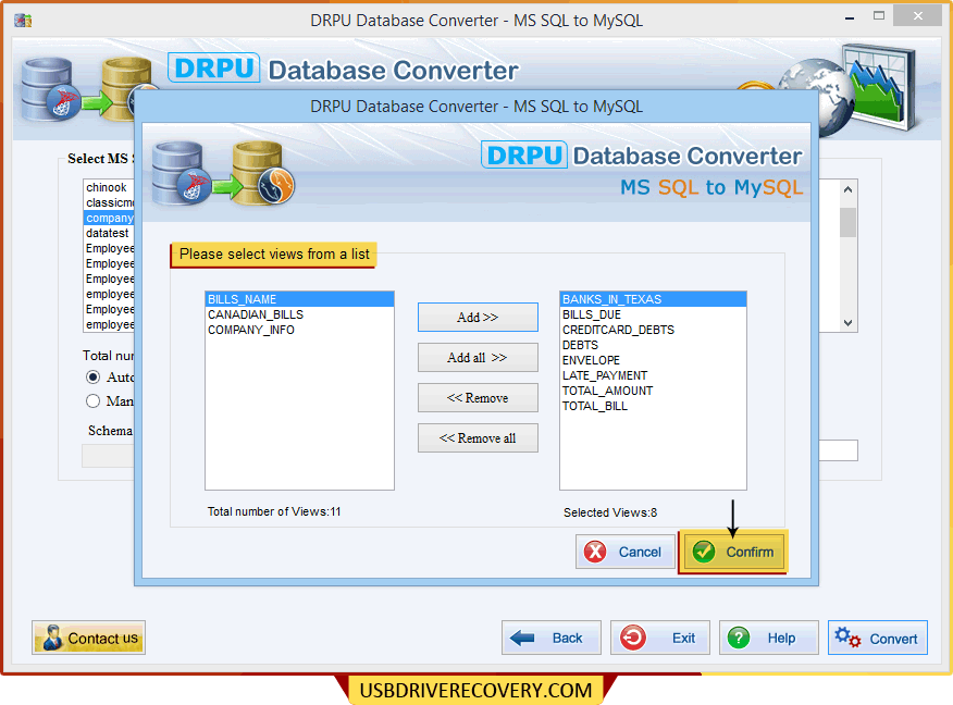 MSSQL zum MySQL Datenbank-Umwandlung