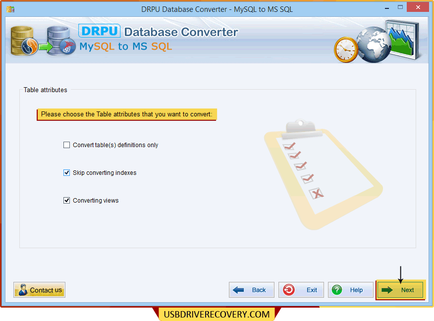 MySQL a la herramienta de conversión de bases de datos MSSQL