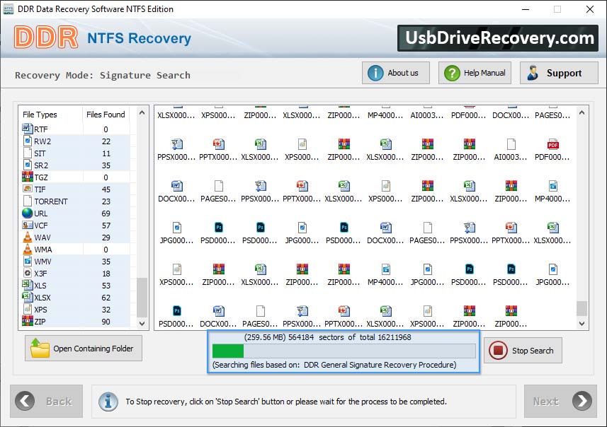 Software de recuperación de datos NTFS