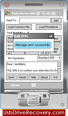 Bulk SMS Software für Pocket PC